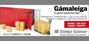 Stólpi auglýsing stór
