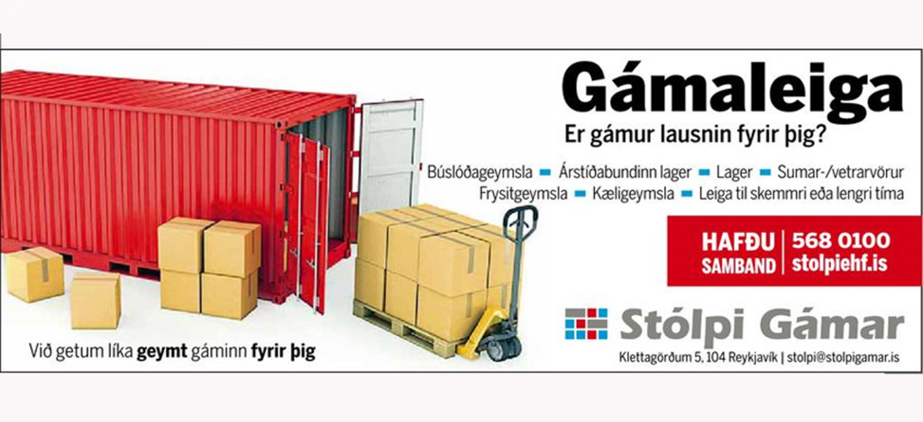 Stólpi auglýsing stór II