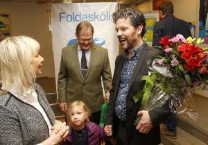  Dag­ur B. Eggerts­son tók þátt í hátíðar­höld­un­um í Folda­skóla í dag.  mbl.is/​Golli  